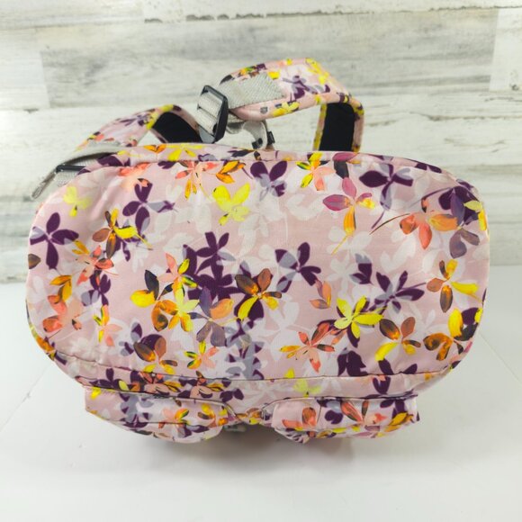 KIPLING KI0367 Fiona Travel Medium Backpack Polyester Falling Floral Multi *VGC*